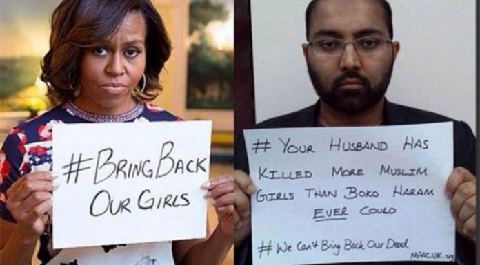 FOTOGRAFIA MICHELLE OBAMOVEJ ROZBEHLA INTERNETOVÚ ANTI-DRONOVÚ KAMPAŇ