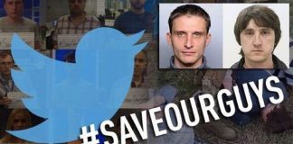 ODKAZ #SAVEOURGUYS POŽADUJÚCI PREPUSTENIE UKRAJINOU ZADRŽANÝCH NOVINÁROV OVLÁDOL RUSKÝ TWITTER